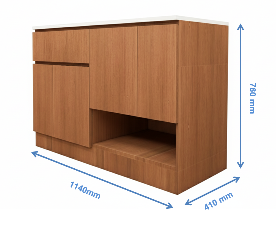 Burma Teak Finish Console Table – Luxury Entryway Accent Table