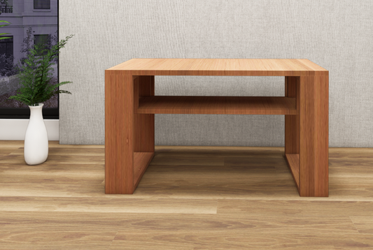 Burma Teak Finish Coffee Table – Modern Living Room Center Table