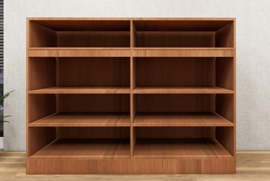 Burma Teak Finish Shoe Rack