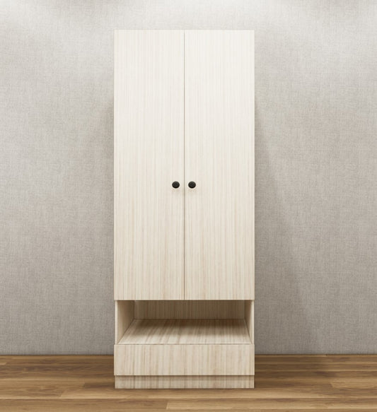 Legno Oak Light Finish Double Door Wardrobe