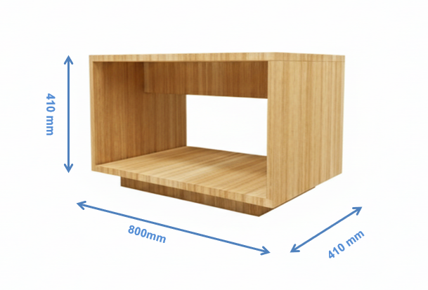 Urban Teak Finish Coffee Table