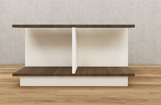 Legno Oak Dark & Frosty White Finish Coffee Table