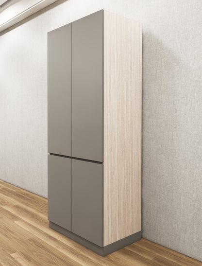 Dust & Modern Oak Finish Wardrobe – Elegant Two Door Compact Storage