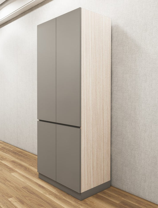 Dust & Modern Oak Finish Wardrobe – Elegant Two Door Compact Storage