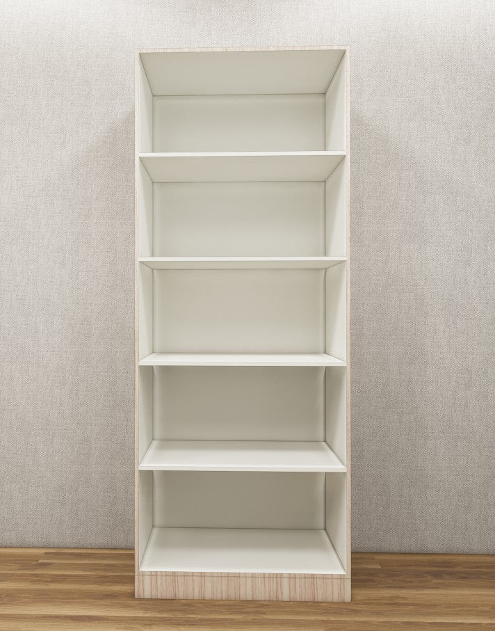 Modern Oak & Wool White Finish Two Door Wardrobe – Minimalist Space-Saving Design