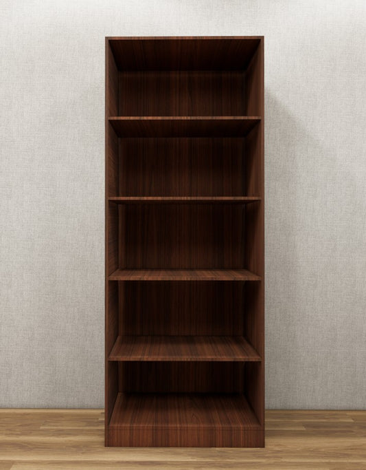 American Walnut Finish Compact Two Door Design with Bottom Shelf