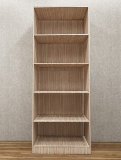 Modern Oak Finish Compact Two Door Design with Bottom Shelf