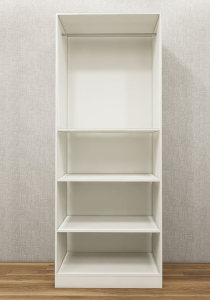Dust & Wool White Finish Wardrobe – Sleek Two Door Storage with Hanging Space