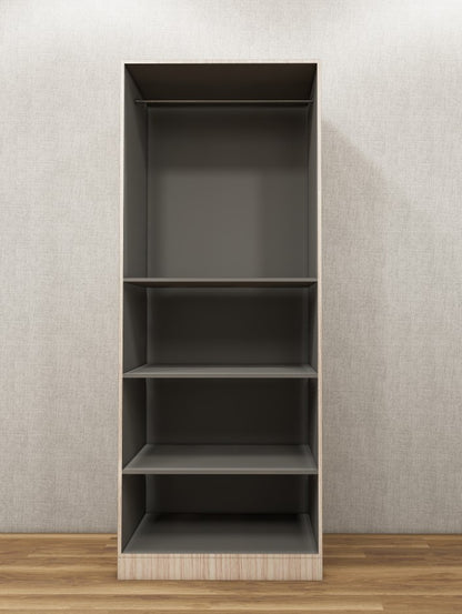 Dust & Modern Oak Finish Wardrobe – Sleek Two Door Storage with Hanging Space