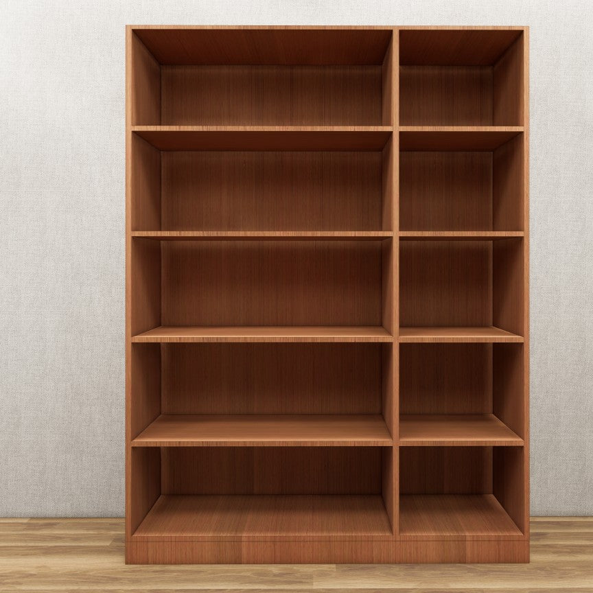 Burma Teak & Wool White Finish – Stylish 3 Door Unit with Side Open Shelves