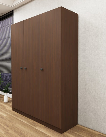 Rich Walnut Finish – Elegant Three Door Vertical Organizer