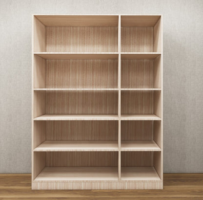 Modern Oak Finish – Elegant Three Door Vertical Organizer