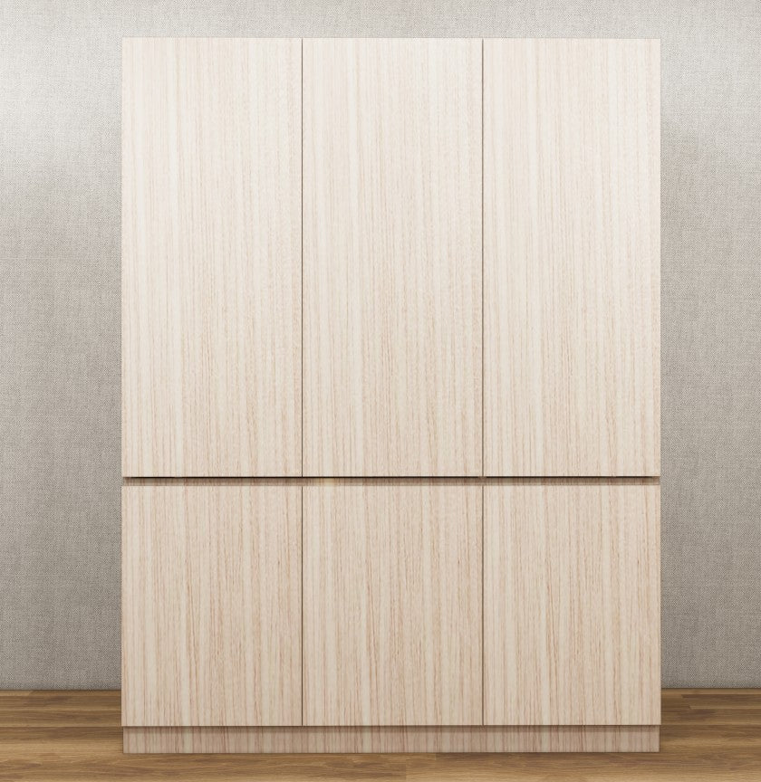 Modern Oak Finish – Minimalist Three Door Storage Solution