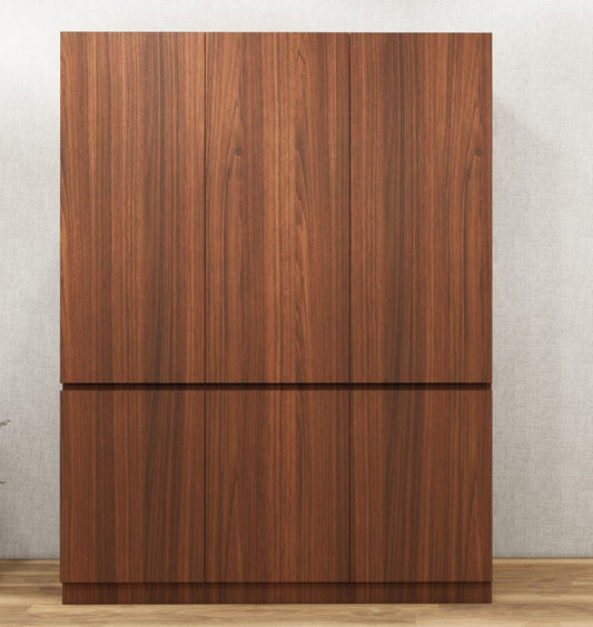 American Walnut Finish – Minimalist Three Door Storage Solution