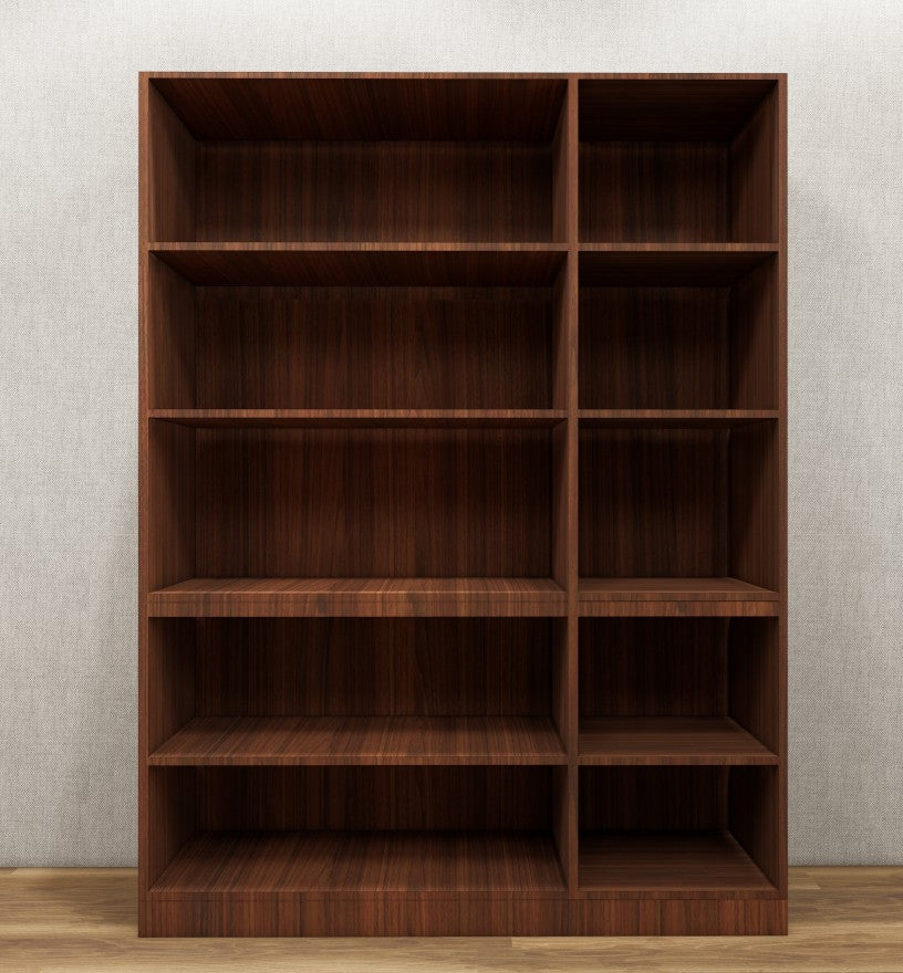 American Walnut & Wool White Finish – Minimalist Three Door Storage Solution