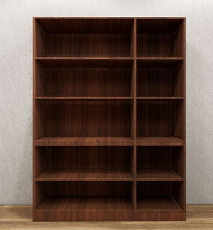 American Walnut & Wool White Finish – Minimalist Three Door Storage Solution