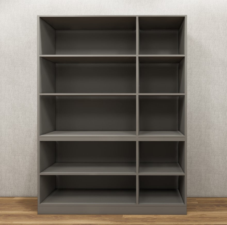 Wool White & Dust Finish – Minimalist Three Door Storage Solution