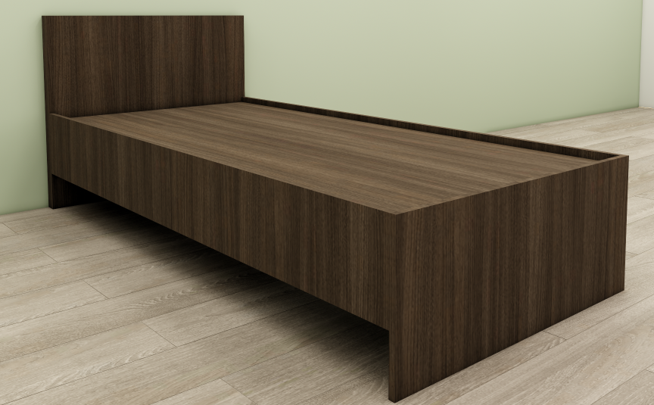 Legno Oak Dark Single Bed