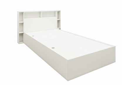 Single Bed with Storage – Minimal Space-Saving Wooden Bed