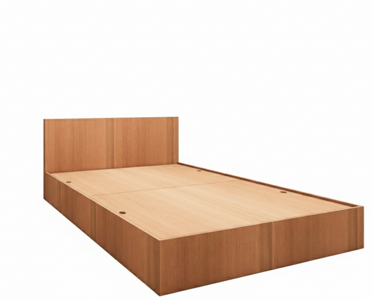 Burma Teak King Size Bed with Storage – Solid Wood Premium Bedframe