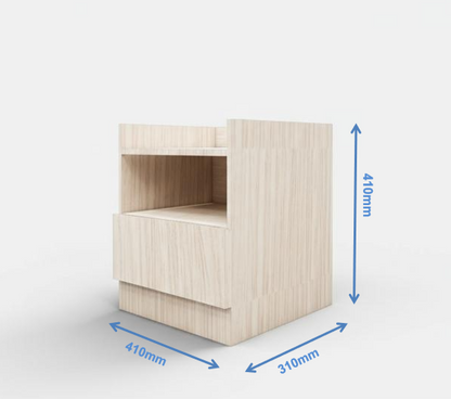 Modern Oak Bedside Table – Compact Nightstand