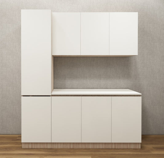 Modern Oak & Wool White Finish Crockery Unit – Modern Dining Storage