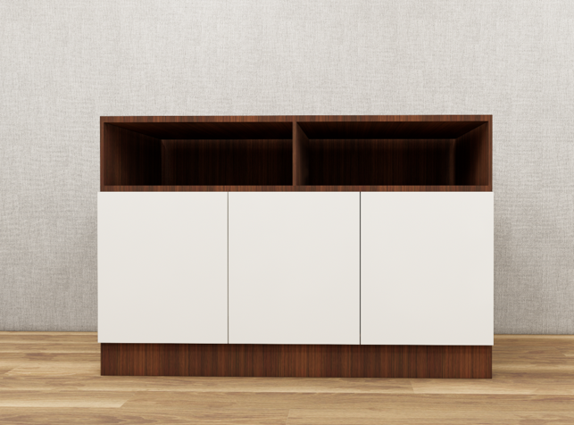American Walnut & Wool Console Table – Premium Hallway Console
