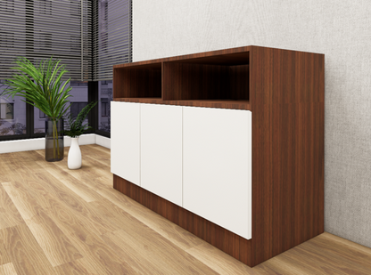 American Walnut & Wool Console Table – Premium Hallway Console