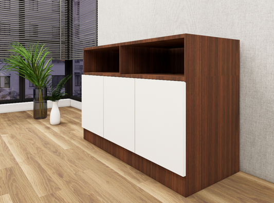 American Walnut & Wool Console Table – Premium Hallway Console
