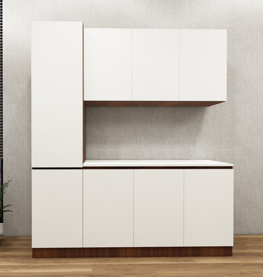 American Walnut & Wool Crockery Unit – Modern Dining Storage