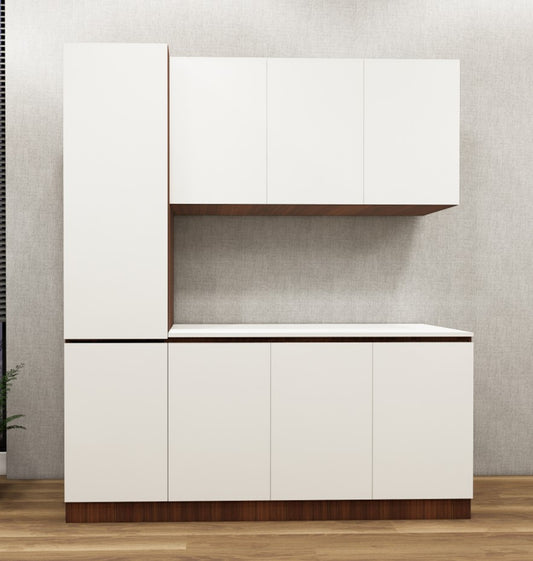 American Walnut & Wool Crockery Unit – Modern Dining Storage