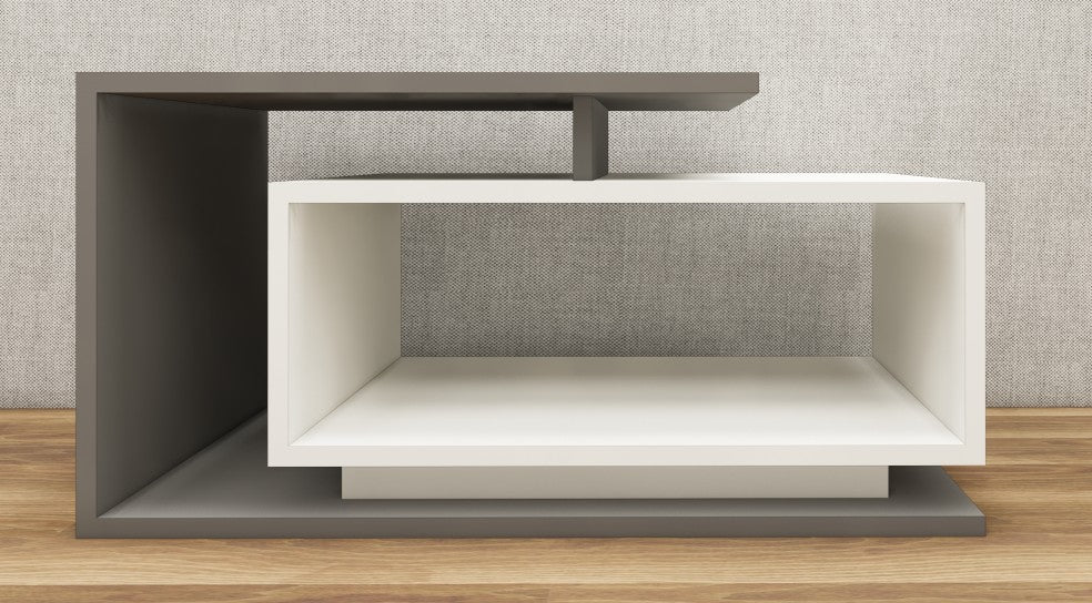 Dust & Wool White Finish Coffee Table – Designer Center Table