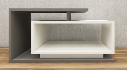 Dust & Wool White Finish Coffee Table – Designer Center Table