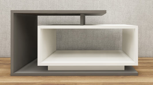 Dust & Wool White Finish Coffee Table – Designer Center Table