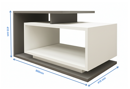 Dust & Wool White Finish Coffee Table – Designer Center Table