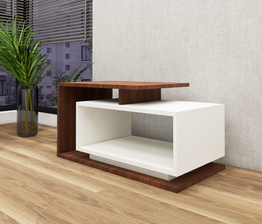 American Walnut & Wool Coffee Table – Designer Center Table