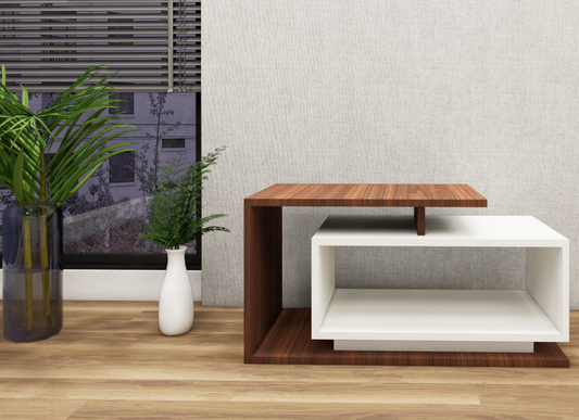 American Walnut & Wool Coffee Table – Designer Center Table