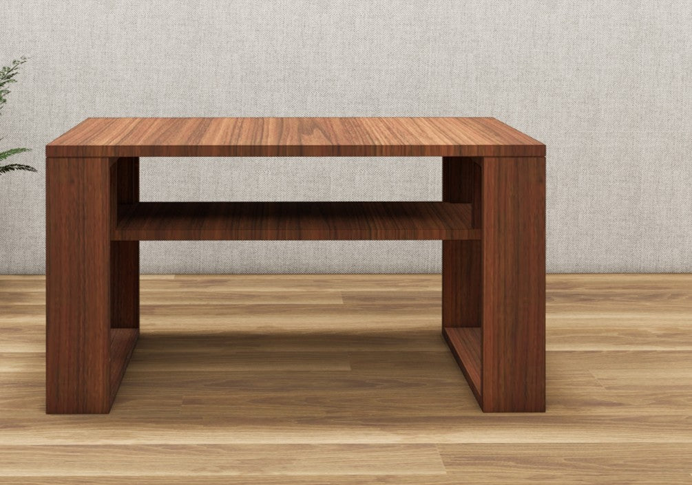 American Walnut Finish Coffee Table – Modern Living Room Center Table