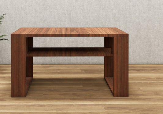 American Walnut Finish Coffee Table – Modern Living Room Center Table