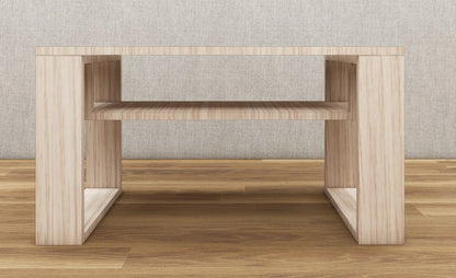 Modern Oak Finish Coffee Table – Modern Living Room Center Table