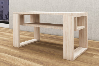Modern Oak Finish Coffee Table – Modern Living Room Center Table