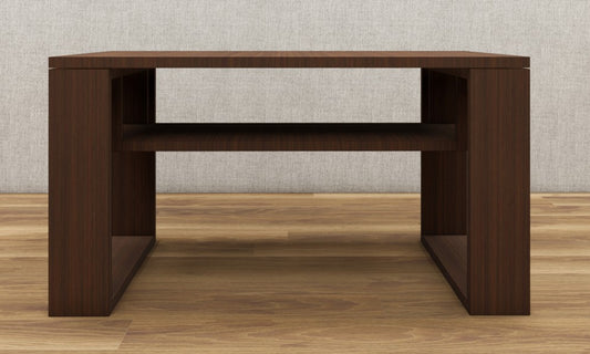 Rich Walnut Finish Coffee Table – Modern Living Room Center Table