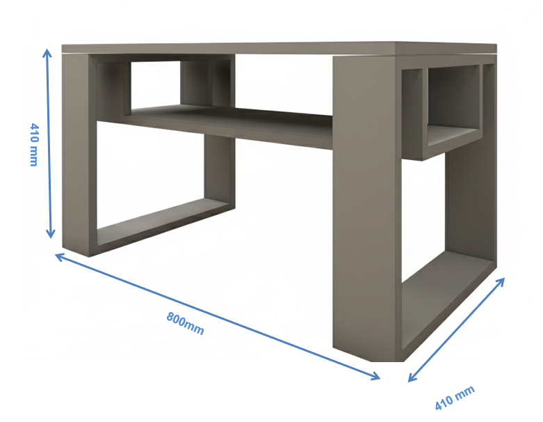 Dust Finish Coffee Table – Modern Living Room Center Table