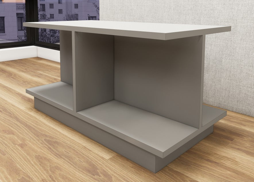 Dust Finish Coffee Table – Open Shelf Design