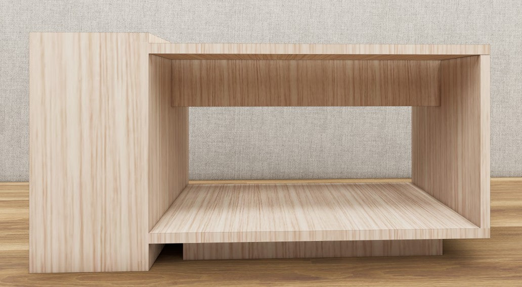 Modern Oak Finish Coffee Table – Sleek Contemporary Look