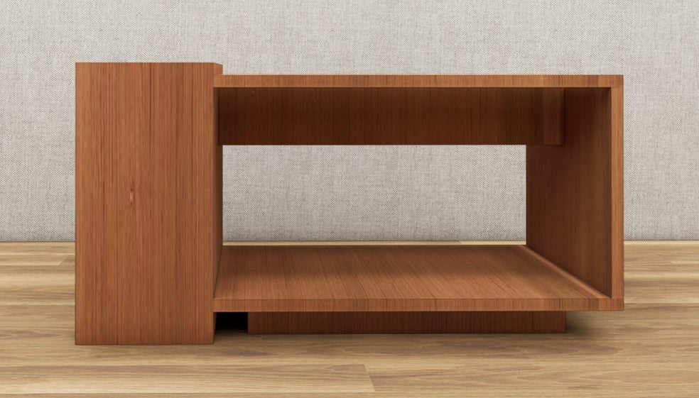 Burma Teak Finish Coffee Table – Sleek Contemporary Look
