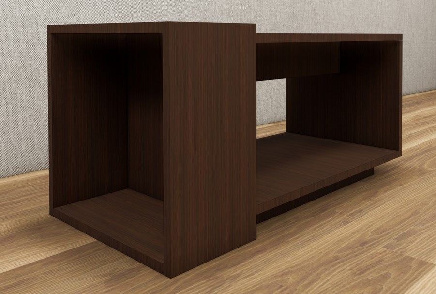 Rich Walnut Finish Coffee Table – Sleek Contemporary Look