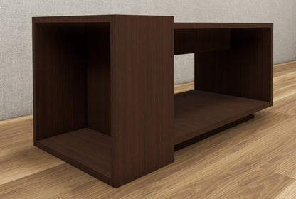 Rich Walnut Finish Coffee Table – Sleek Contemporary Look