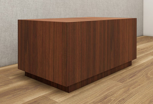 Modern American Walnut Finish Coffee Table – Compact Box Style Design