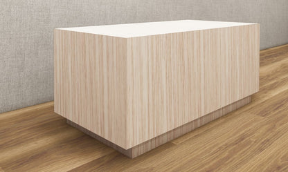 Modern Modern Oak Finish Coffee Table – Compact Box Style Design